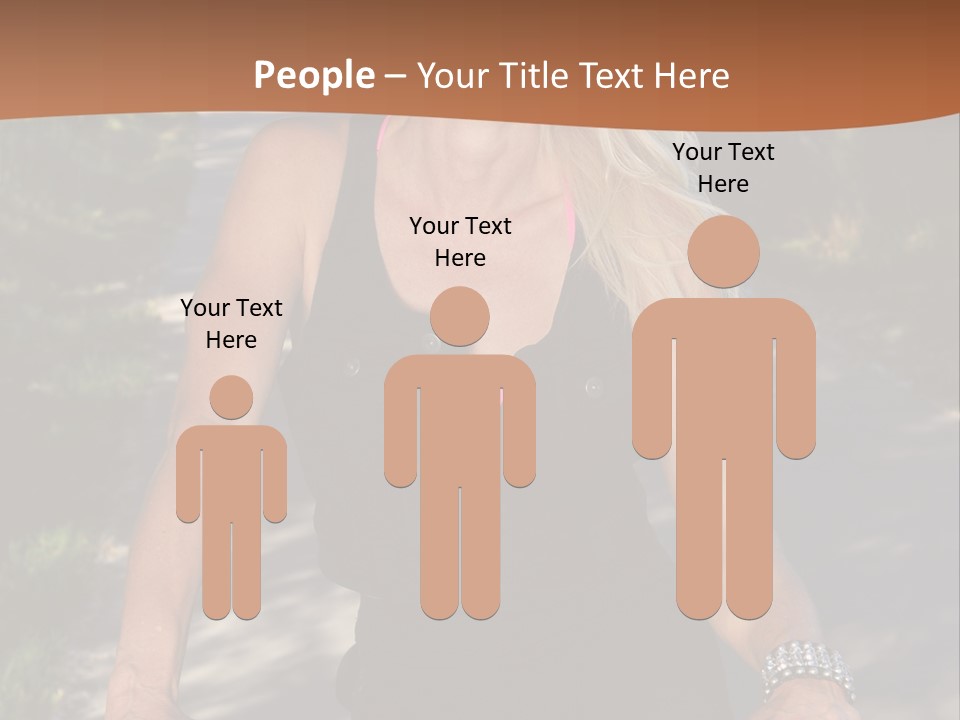 Mature Slender Happy PowerPoint Template