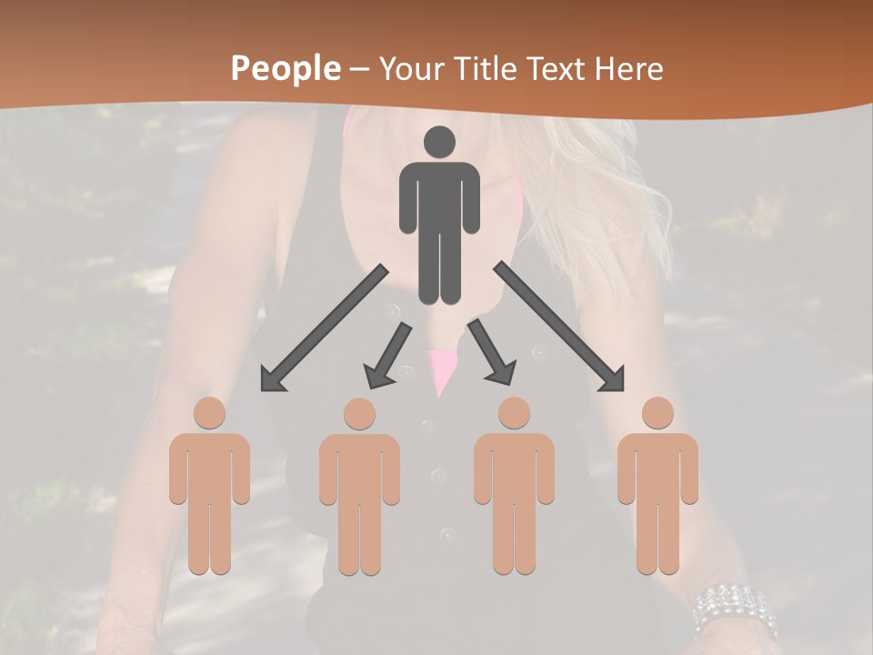 Mature Slender Happy PowerPoint Template