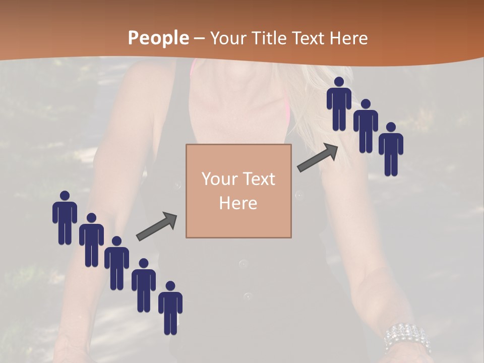 Mature Slender Happy PowerPoint Template