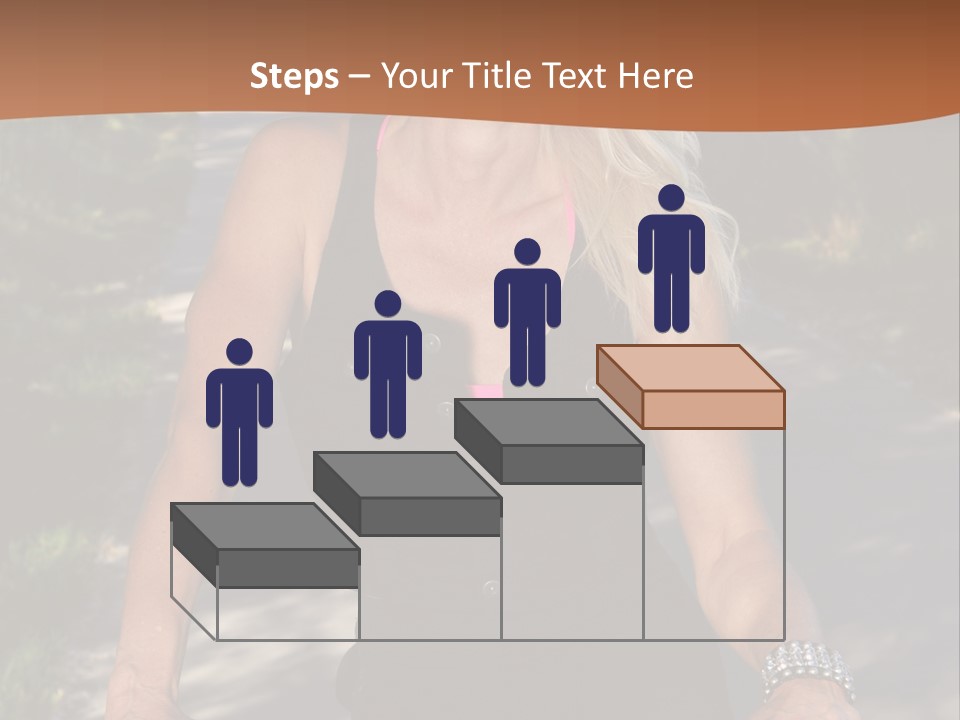 Mature Slender Happy PowerPoint Template