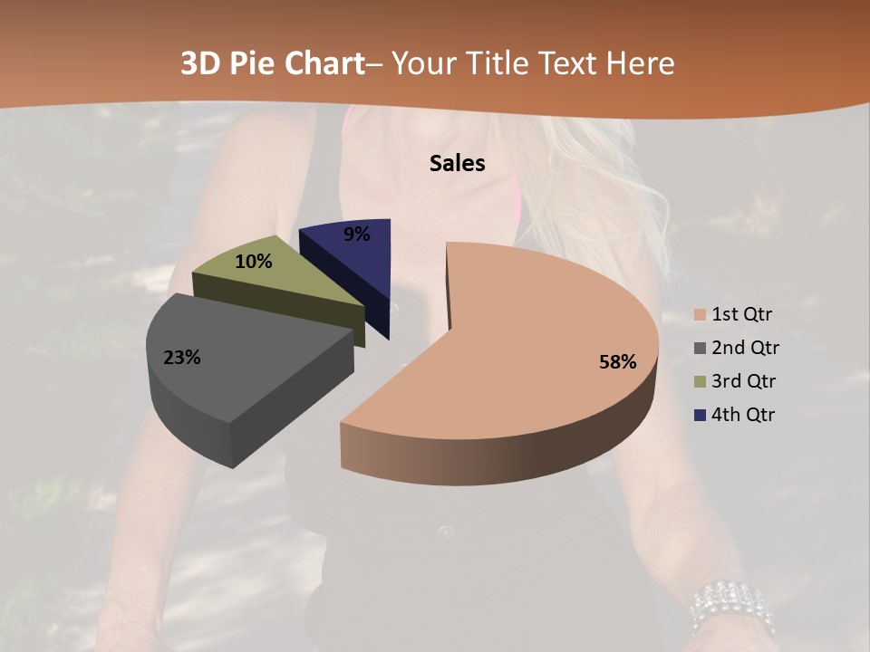 Mature Slender Happy PowerPoint Template