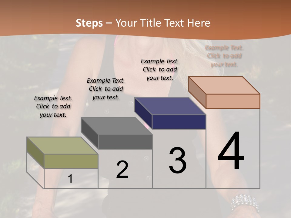 Mature Slender Happy PowerPoint Template