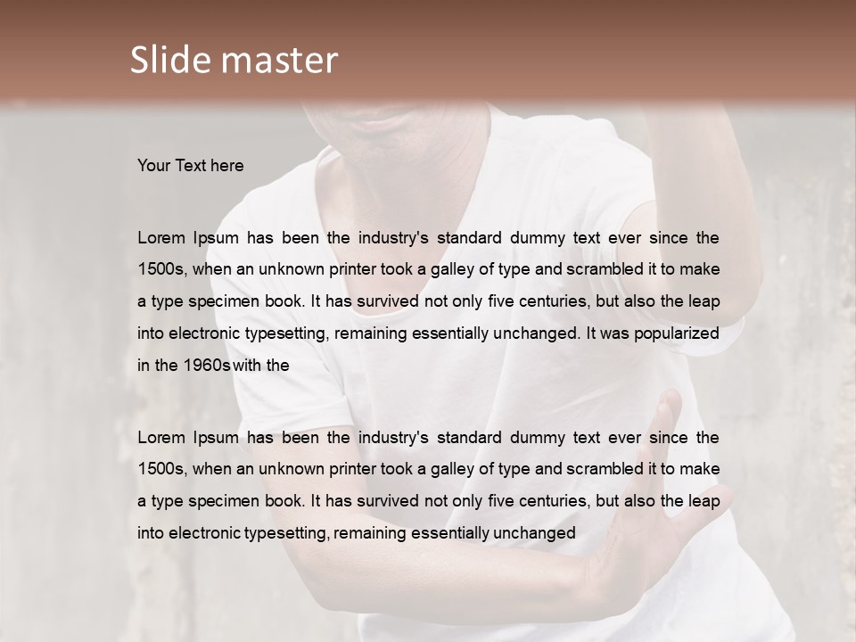 Exercise Meditation China PowerPoint Template