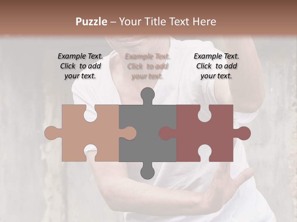 Exercise Meditation China PowerPoint Template