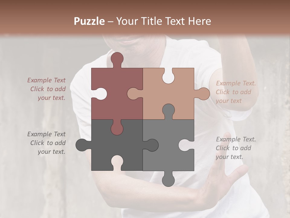 Exercise Meditation China PowerPoint Template