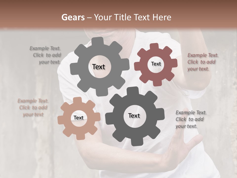 Exercise Meditation China PowerPoint Template