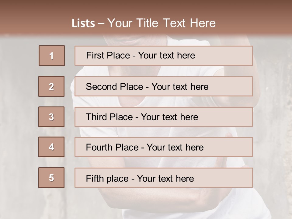 Exercise Meditation China PowerPoint Template