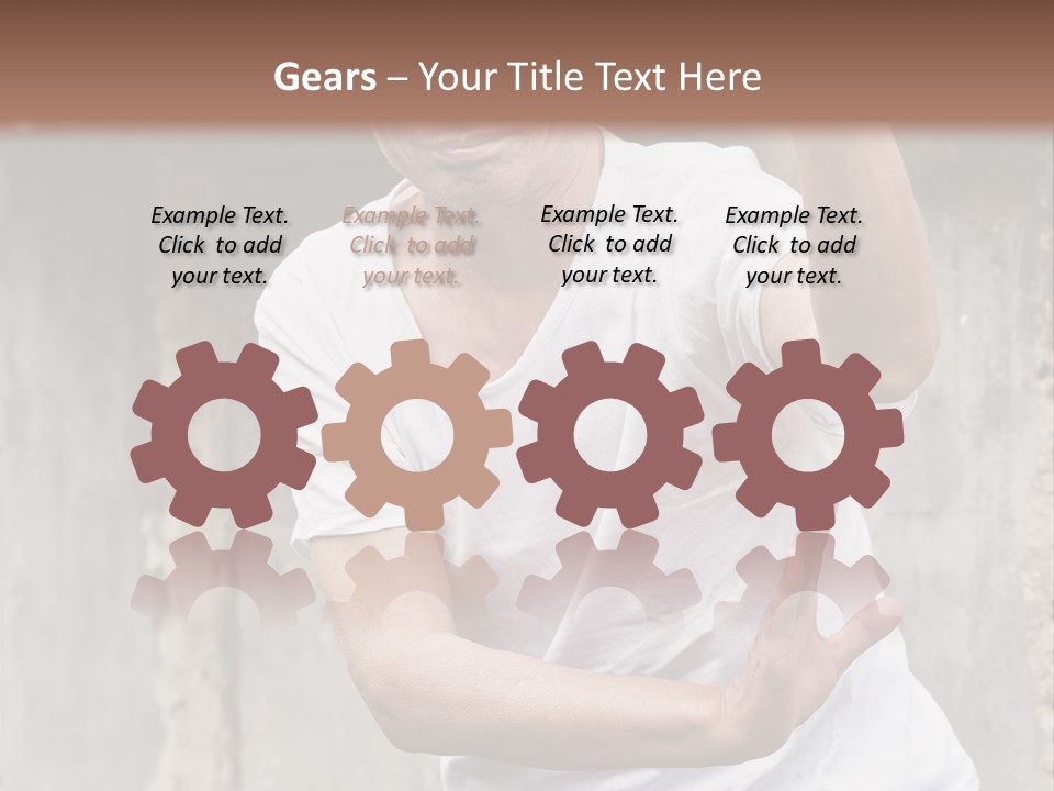 Exercise Meditation China PowerPoint Template