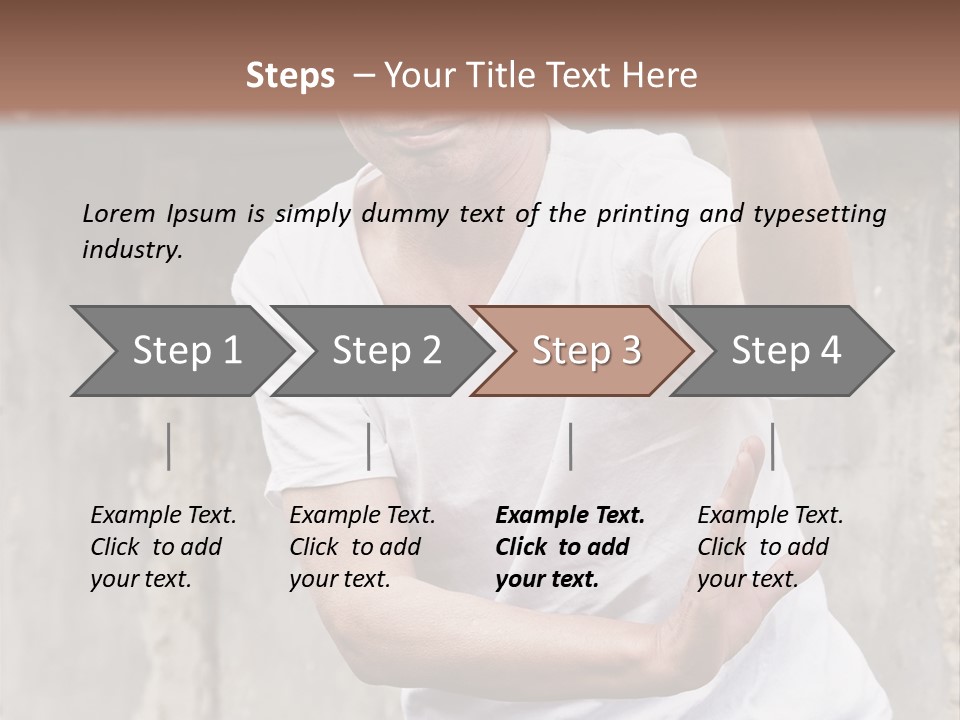 Exercise Meditation China PowerPoint Template