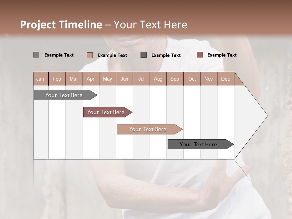 Exercise Meditation China PowerPoint Template