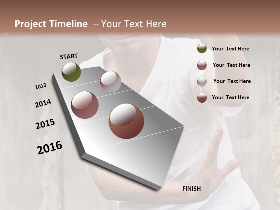 Exercise Meditation China PowerPoint Template