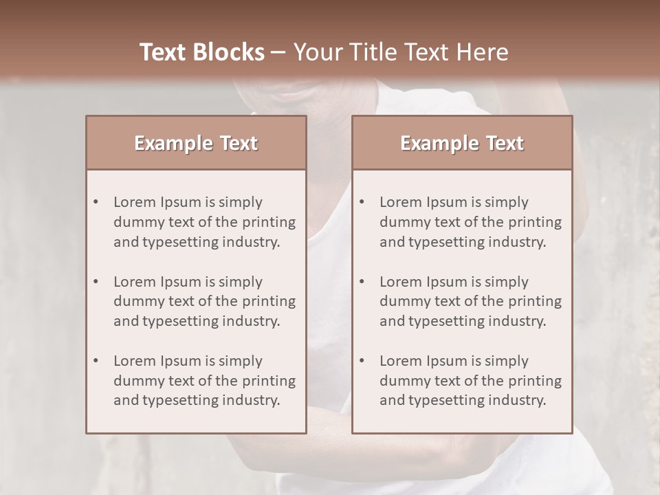 Exercise Meditation China PowerPoint Template