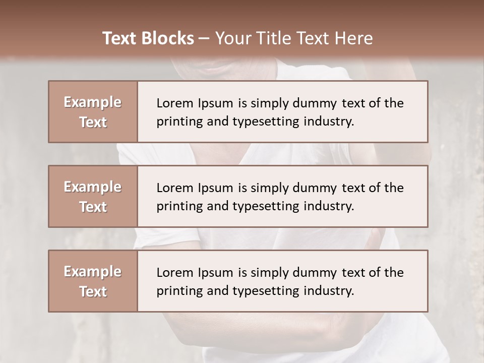 Exercise Meditation China PowerPoint Template