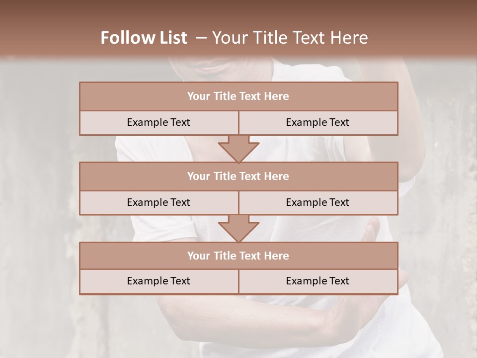 Exercise Meditation China PowerPoint Template