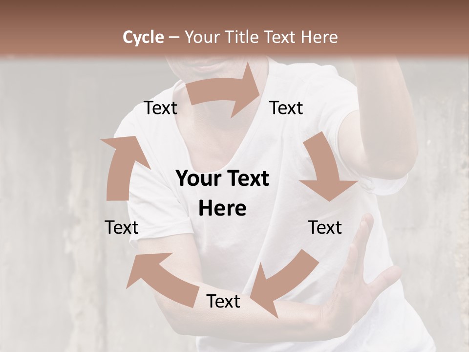 Exercise Meditation China PowerPoint Template