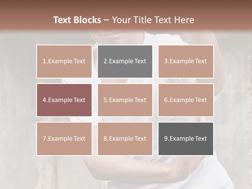 Exercise Meditation China PowerPoint Template