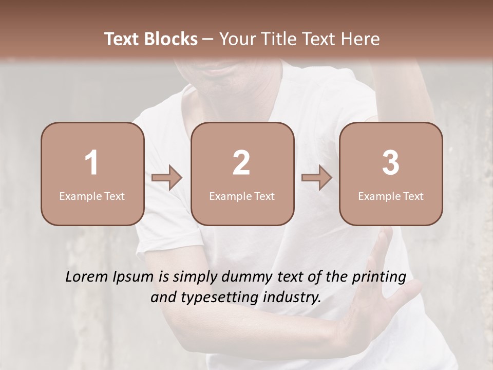 Exercise Meditation China PowerPoint Template