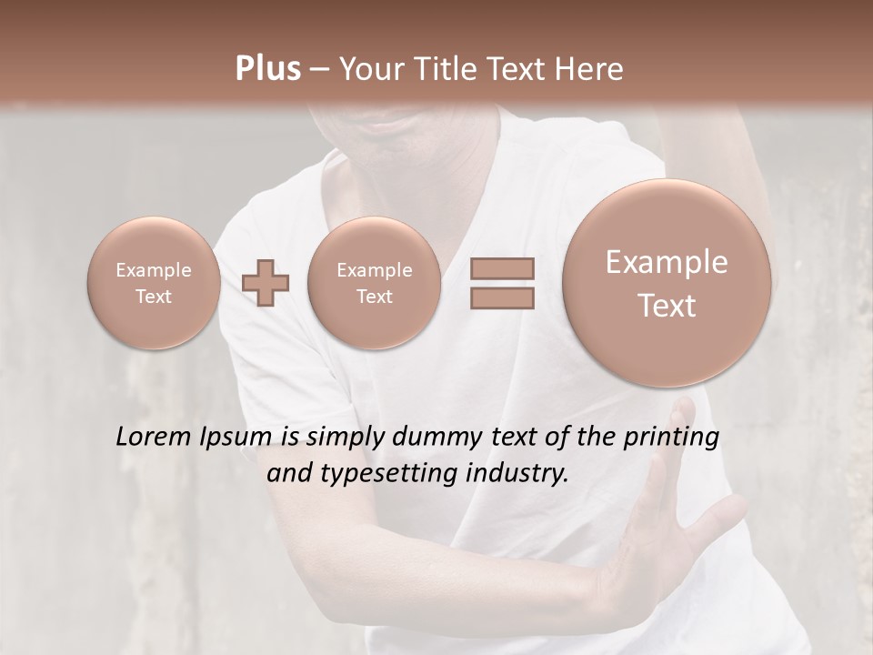 Exercise Meditation China PowerPoint Template