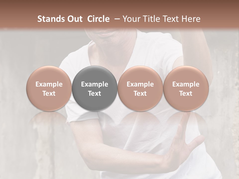 Exercise Meditation China PowerPoint Template