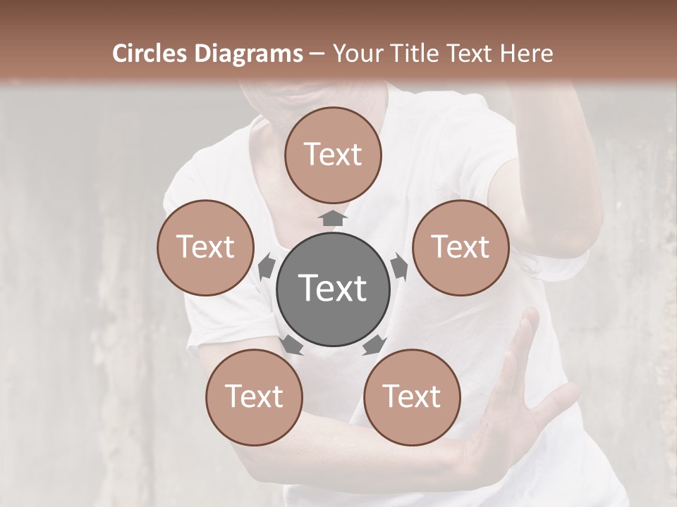 Exercise Meditation China PowerPoint Template