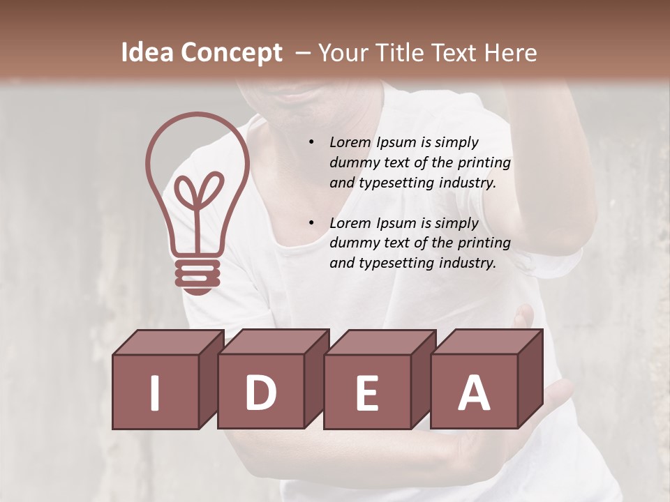 Exercise Meditation China PowerPoint Template