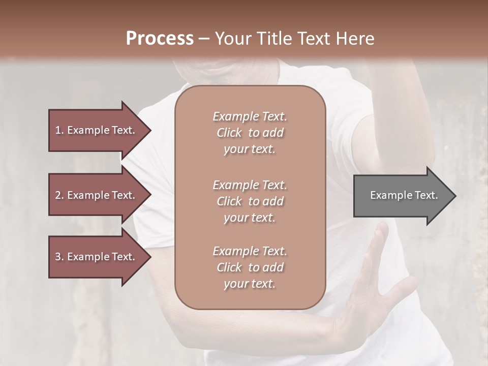 Exercise Meditation China PowerPoint Template