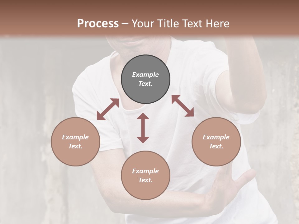 Exercise Meditation China PowerPoint Template