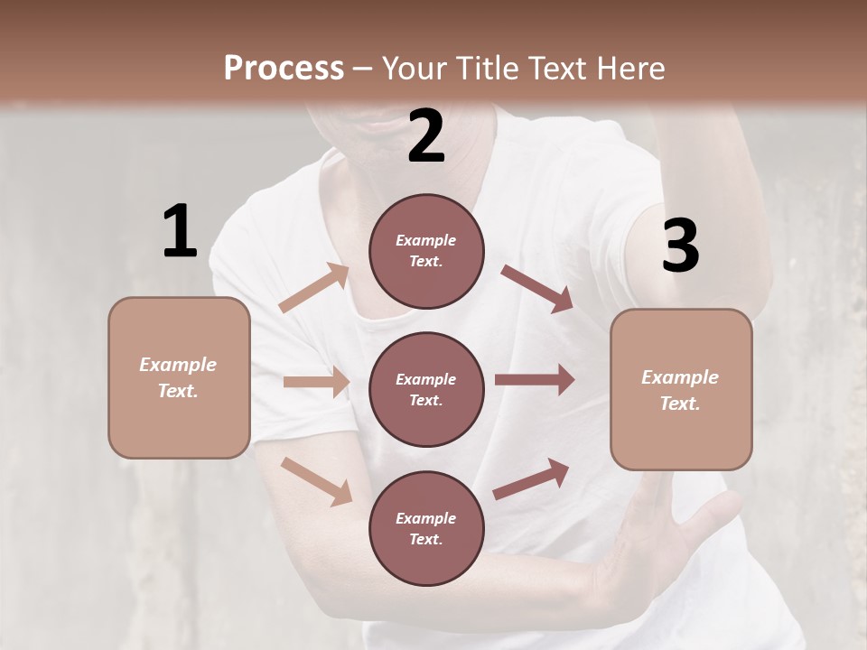 Exercise Meditation China PowerPoint Template