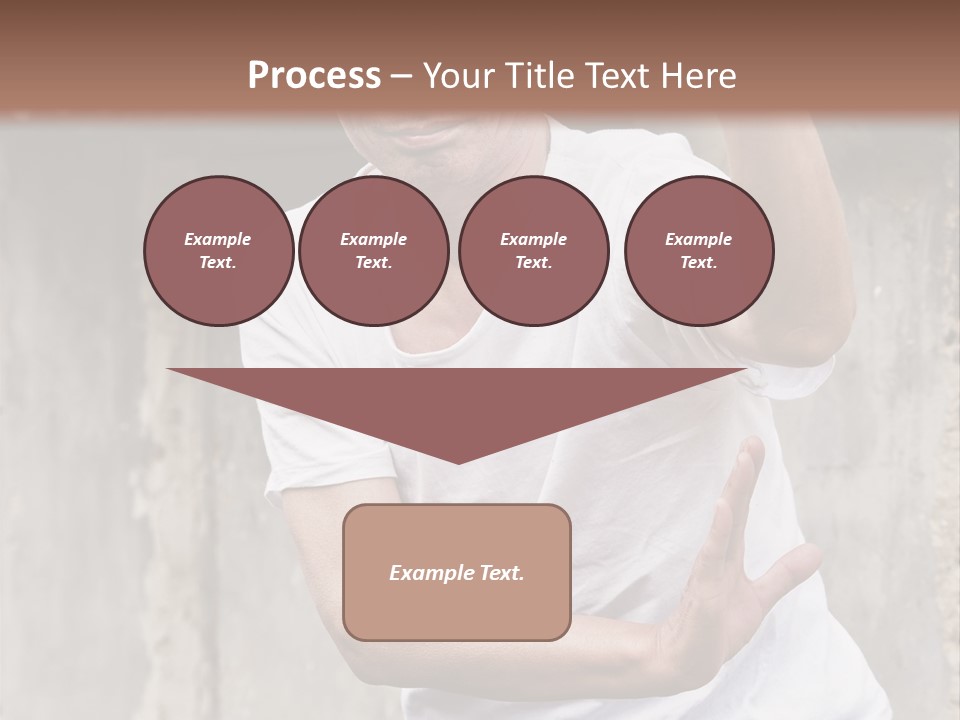 Exercise Meditation China PowerPoint Template