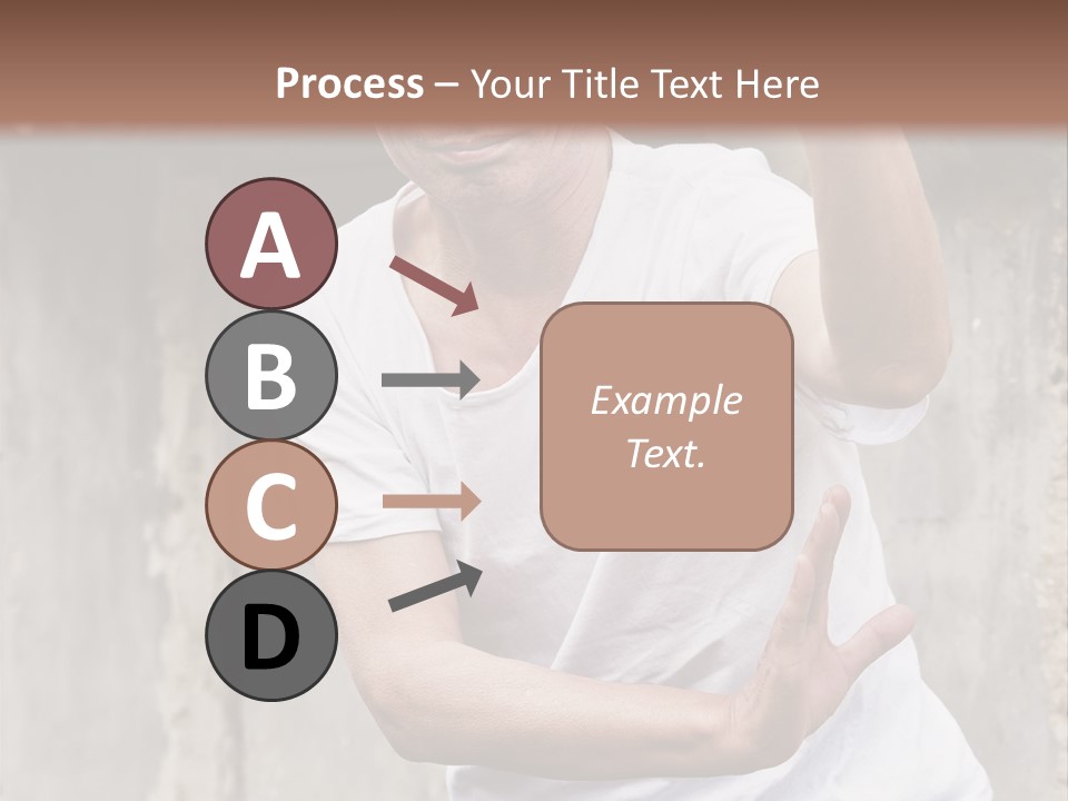 Exercise Meditation China PowerPoint Template