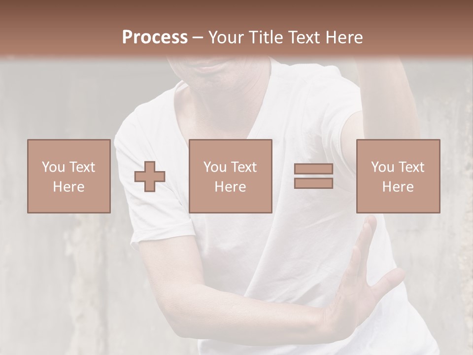 Exercise Meditation China PowerPoint Template