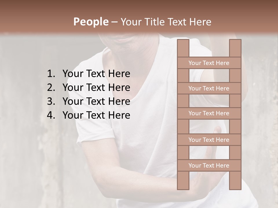Exercise Meditation China PowerPoint Template