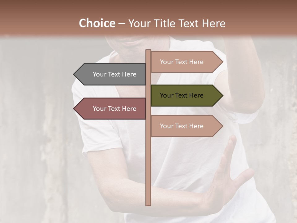 Exercise Meditation China PowerPoint Template