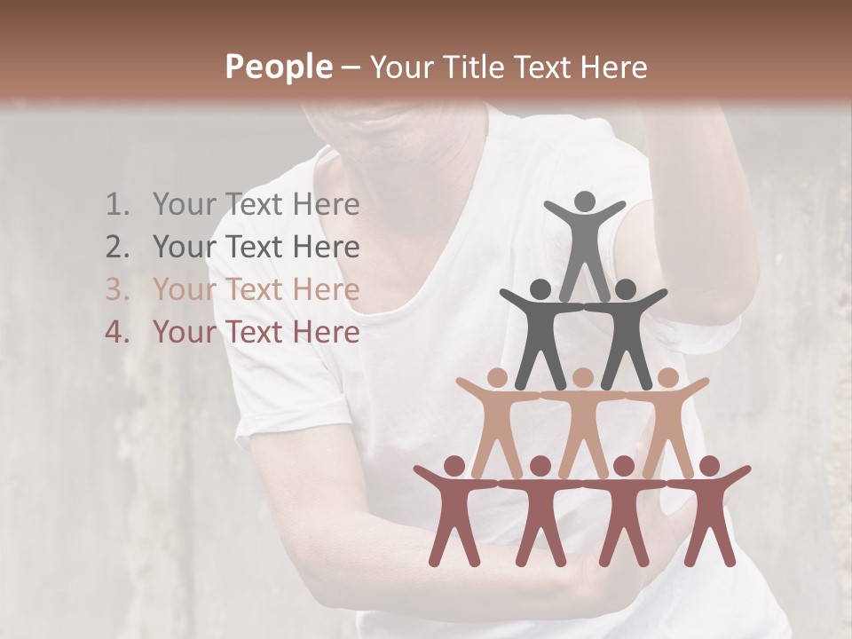 Exercise Meditation China PowerPoint Template