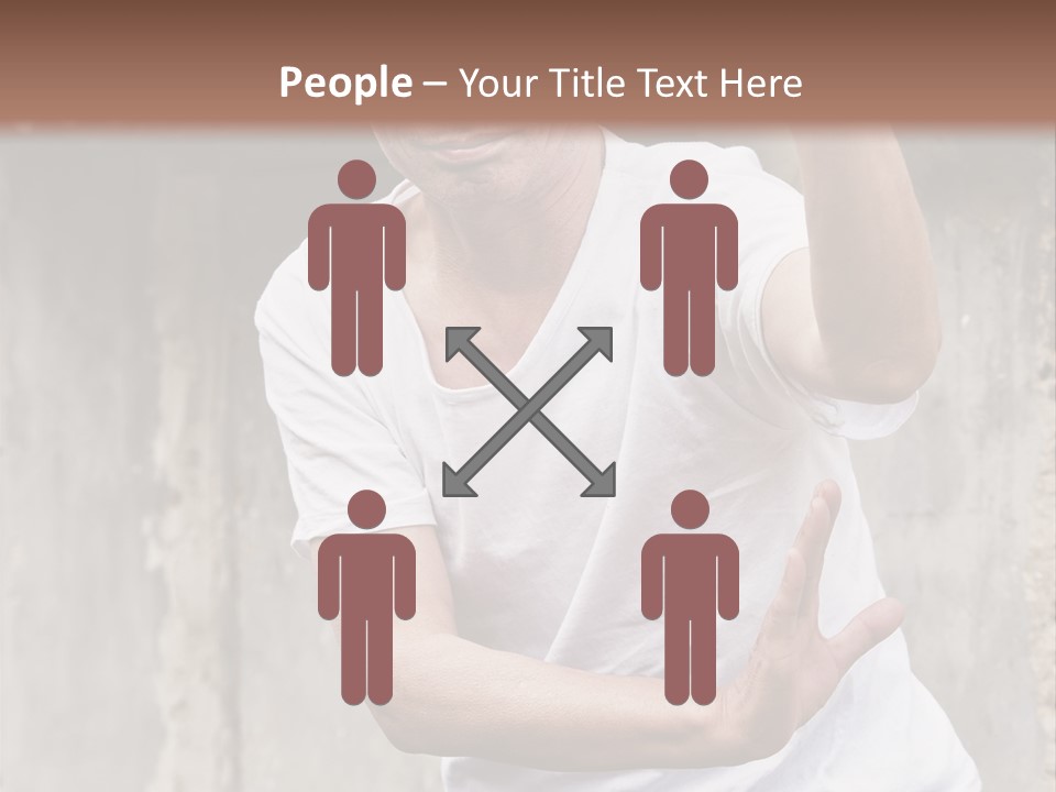 Exercise Meditation China PowerPoint Template