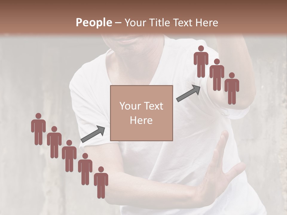 Exercise Meditation China PowerPoint Template