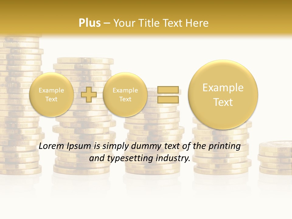 Pile Payment Group PowerPoint Template