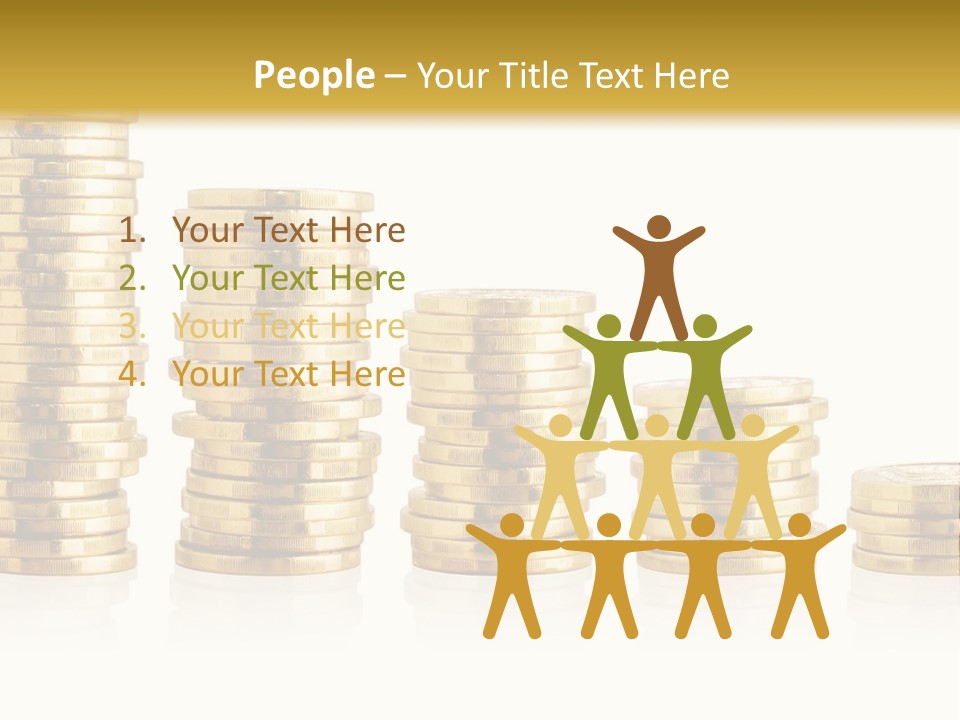 Pile Payment Group PowerPoint Template
