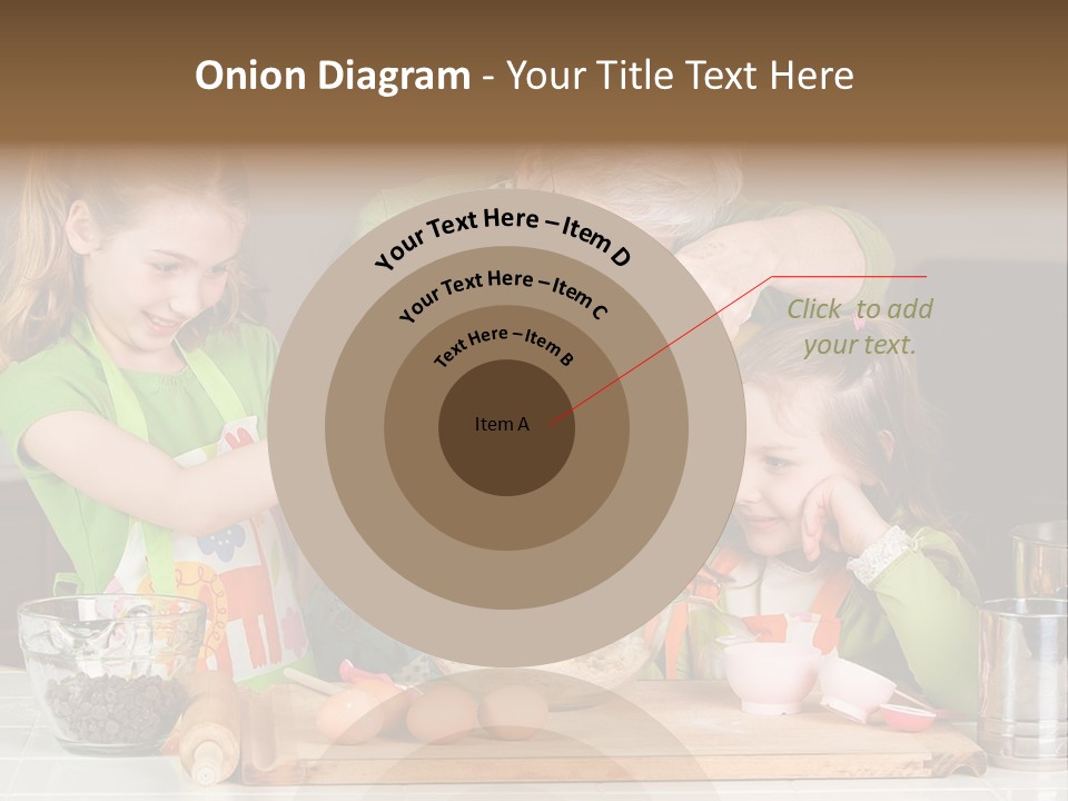 A Woman And Two Young Girls Mixing Eggs In A Bowl PowerPoint Template