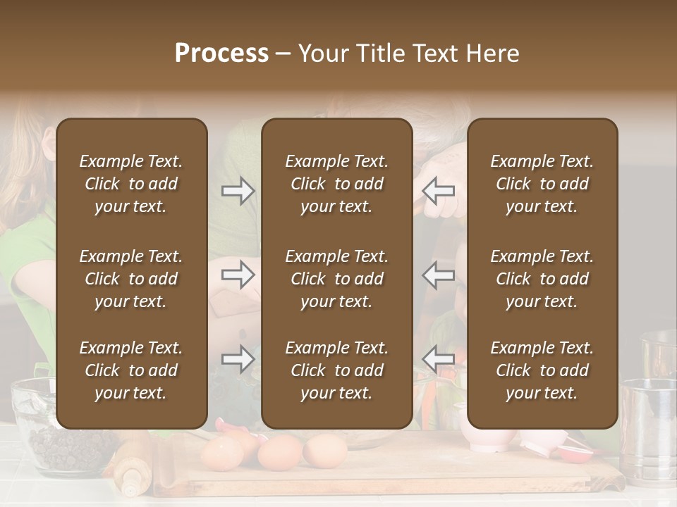 A Woman And Two Young Girls Mixing Eggs In A Bowl PowerPoint Template