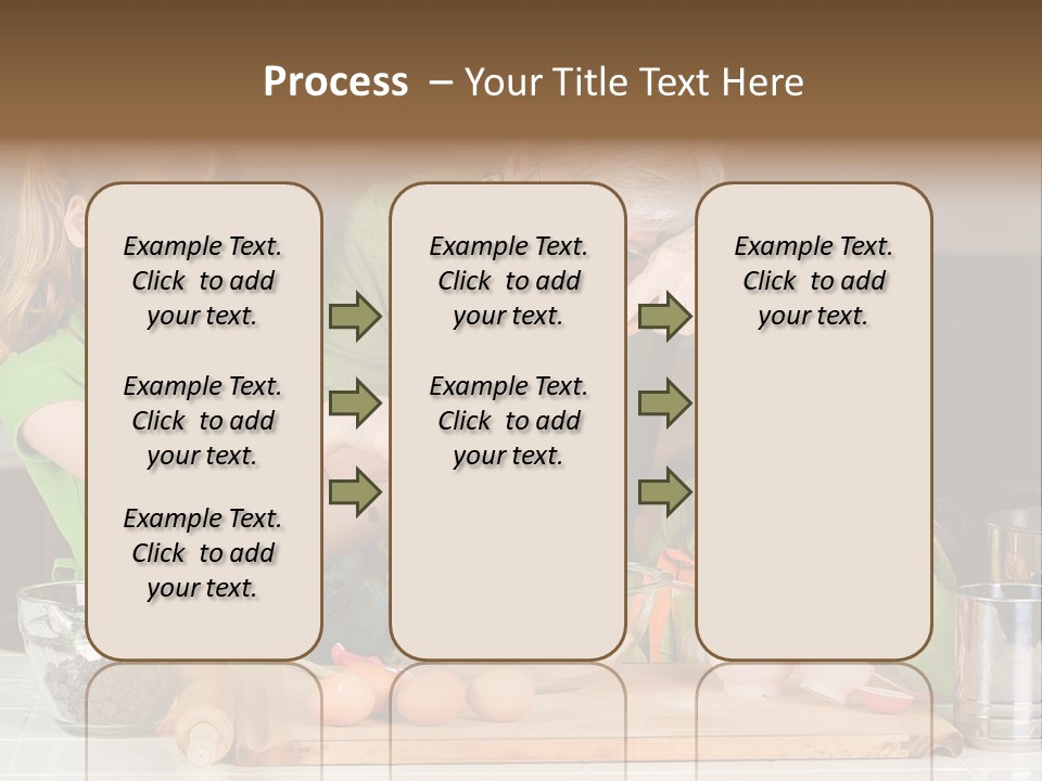 A Woman And Two Young Girls Mixing Eggs In A Bowl PowerPoint Template