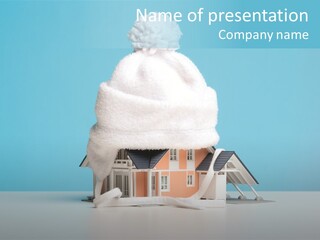 Concept Bobble Hat Isolate PowerPoint Template