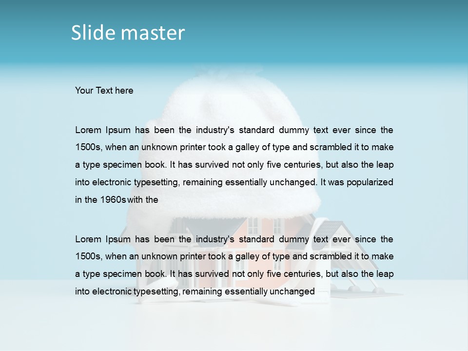 Concept Bobble Hat Isolate PowerPoint Template