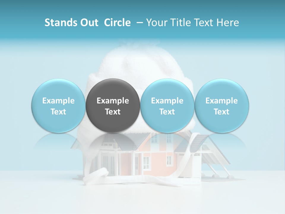 Concept Bobble Hat Isolate PowerPoint Template