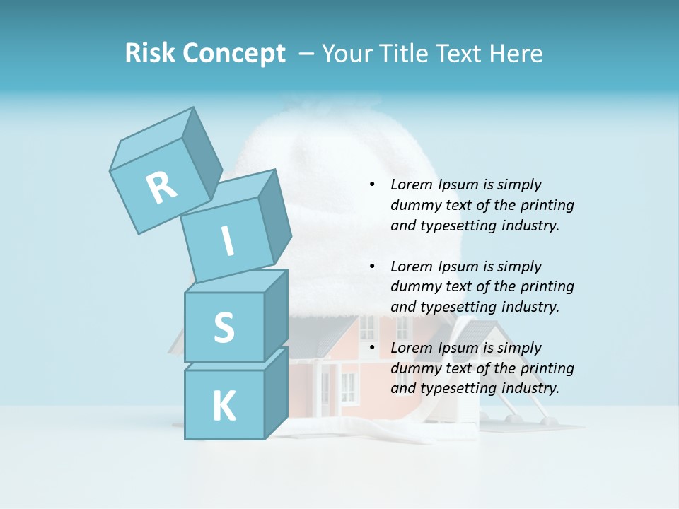 Concept Bobble Hat Isolate PowerPoint Template