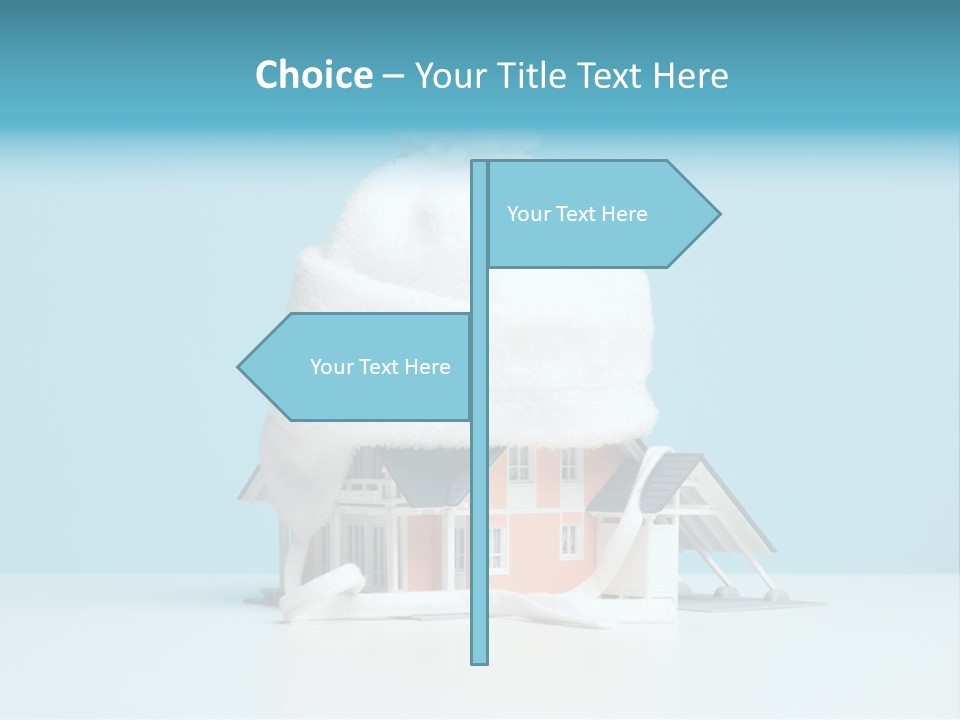 Concept Bobble Hat Isolate PowerPoint Template