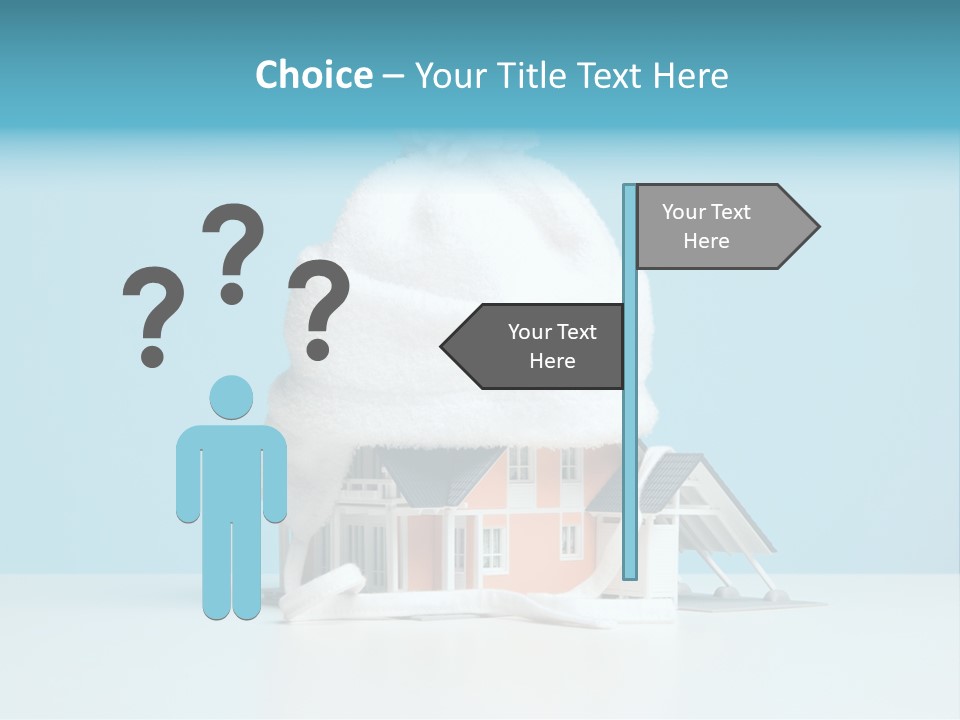 Concept Bobble Hat Isolate PowerPoint Template