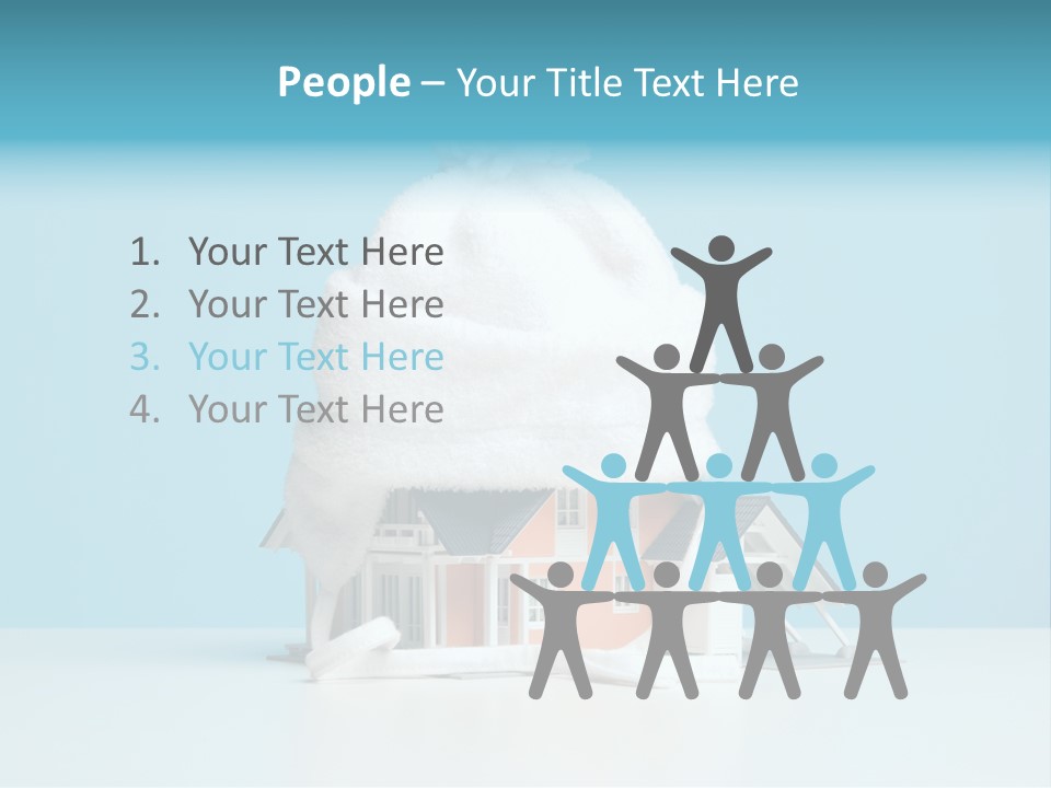 Concept Bobble Hat Isolate PowerPoint Template