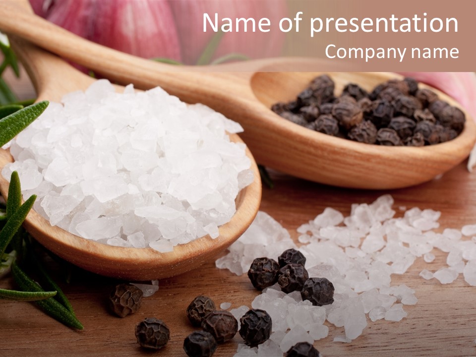 Garlic Aroma Rosemary PowerPoint Template