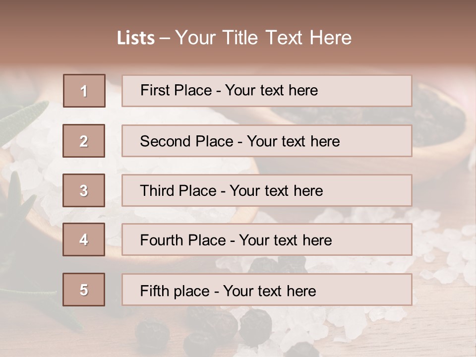 Garlic Aroma Rosemary PowerPoint Template